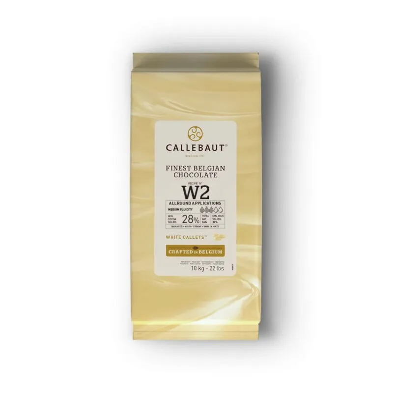 Callebaut White Chocolate 28% Callets — 10 kg